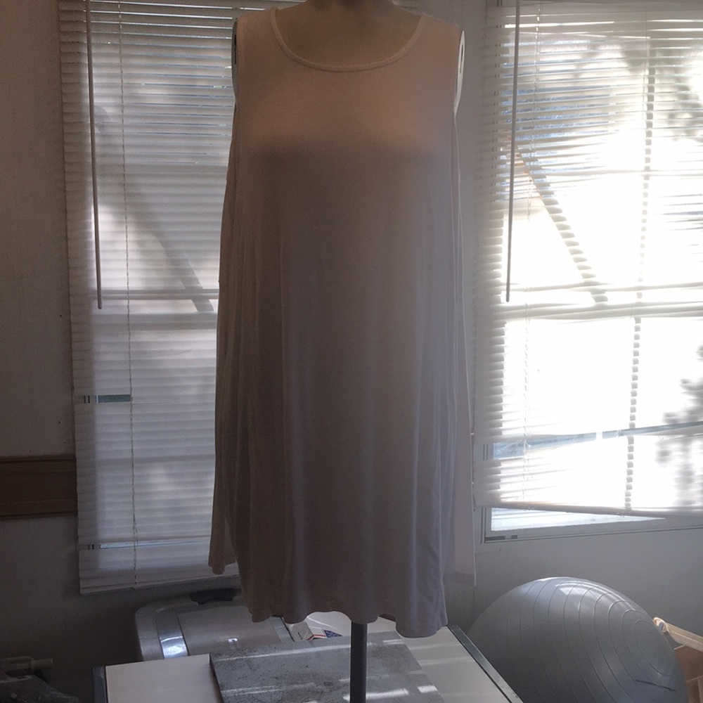 Mittoshop white shoulderless long sleeve Sz. Small